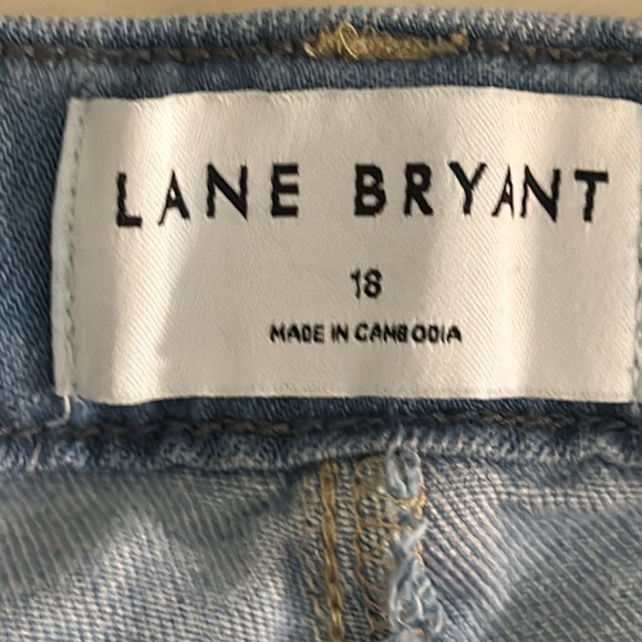 Lane Bryant Denim (Cotton) Wide Leg Jeans, Size 18 EUC - Picture 6 of 8